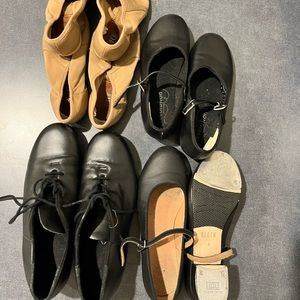 Girls lot of jazz and tap shoes